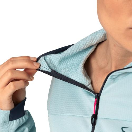 Preview: Dynafit Traverse Thermal Hooded 1/2 Zip Women - cloud blue