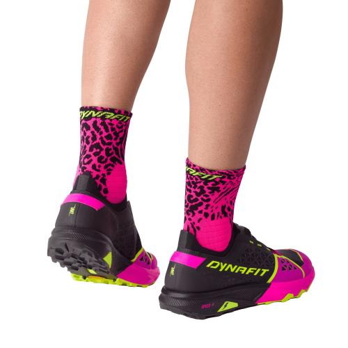 Preview: Dynafit Run Wild Mid Socken - pink glo