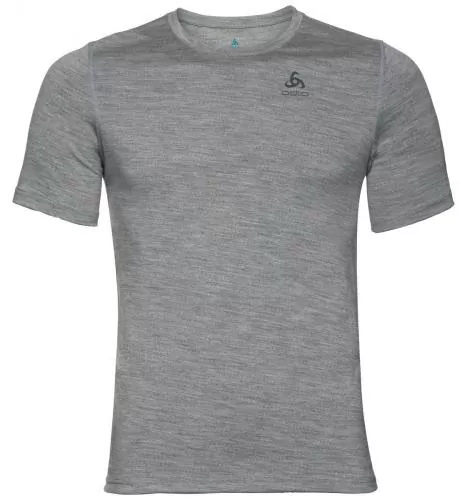 Odlo Men's NATURAL 100% MERINO WARM Base Layer T-Shirt - grau melange 