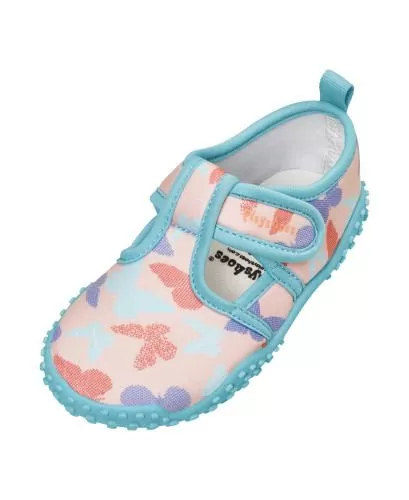 Playshoes Aqua Shoe Butterflies - lightpink