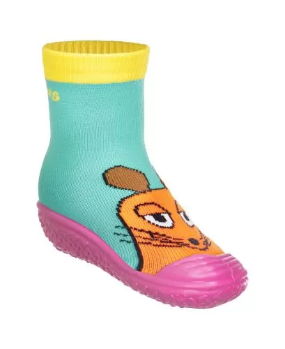 Playshoes Aqua-Socke DIE MAUS Freunde - pink/grün
