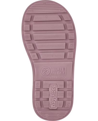 Playshoes Regenstiefel mit Futter - rosa