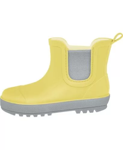 Playshoes Regenstiefel Halbschaft uni - gelb