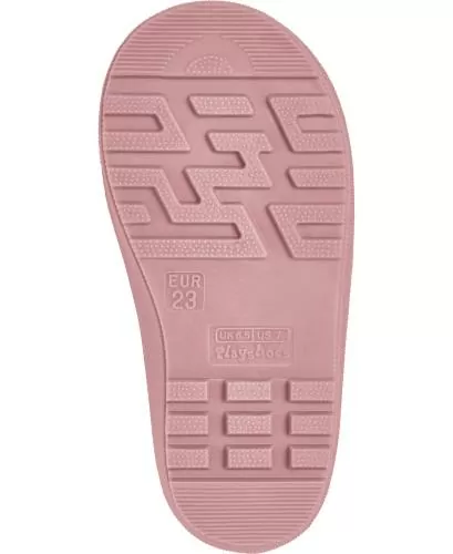 Playshoes Regenstiefel Halbschaft Leo-Print - rosa