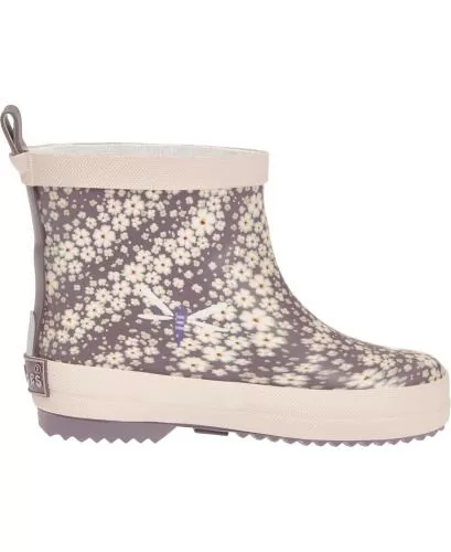 Playshoes Gummistiefel Halbschaft Blumen - violett