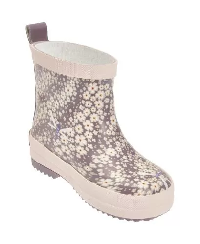 Playshoes Gummistiefel Halbschaft Blumen - violett