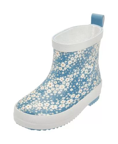 Playshoes Gummistiefel Halbschaft Blumen - petrol