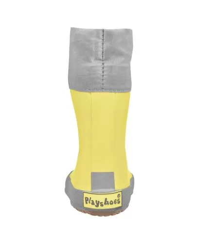 Playshoes Barfuß-Gummistiefel uni - gelb