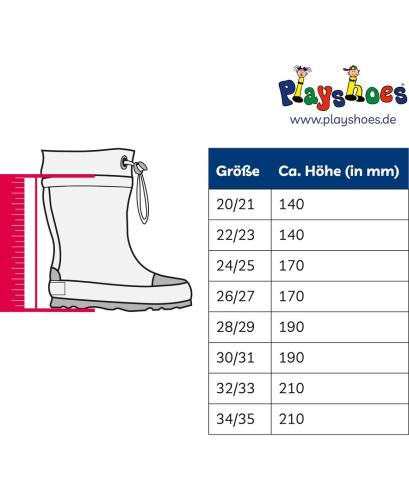 Playshoes Gummistiefel uni - rot