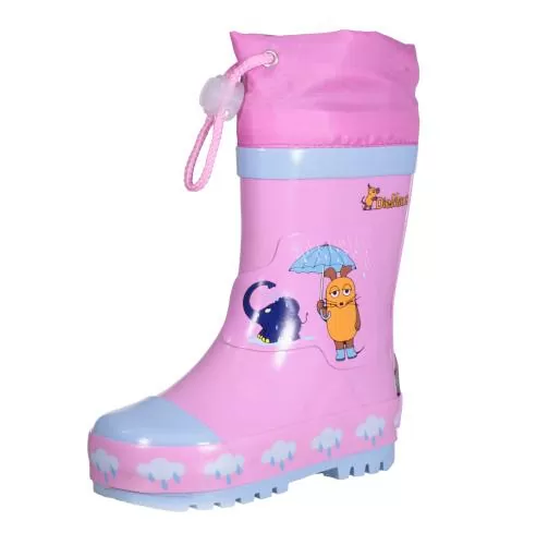 Playshoes Gummistiefel Maus & Elefant - rosa