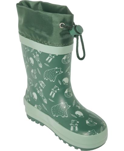 Preview: Playshoes Gummistiefel Waldtiere - petrol