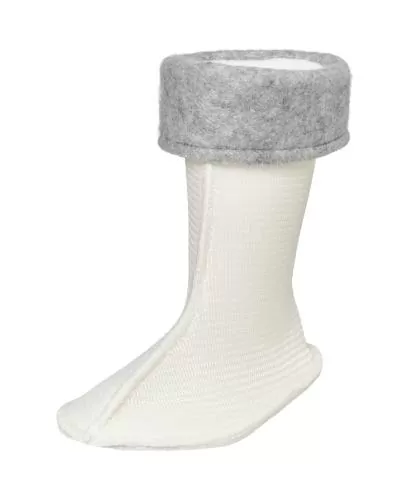 Playshoes Fleece Boot Sock - white