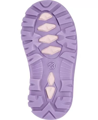 Playshoes Winter-Bootie Regenbogen - rosa