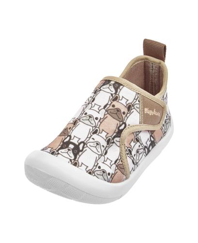 Preview: Playshoes Casual Shoe Dogs allover - brown