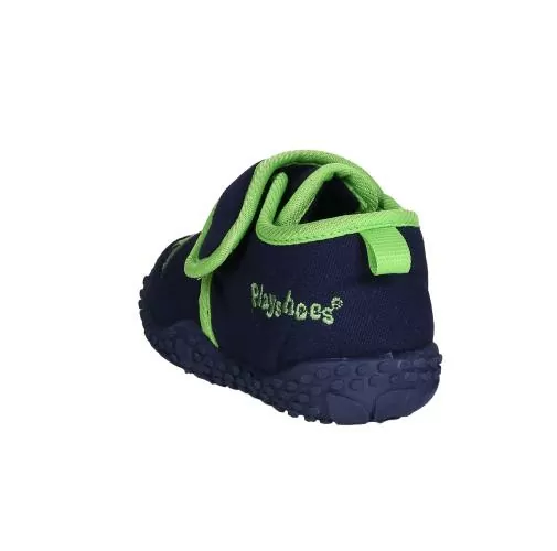 Playshoes Hausschuh Drache - marine