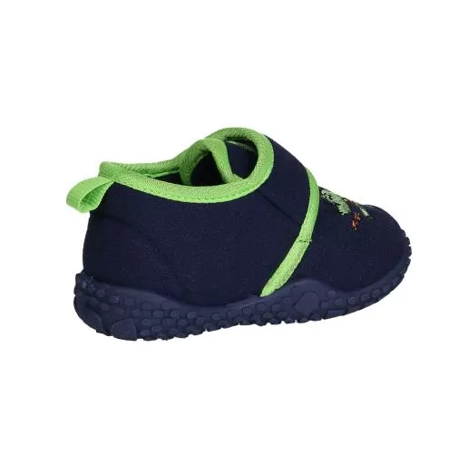 Playshoes Hausschuh Drache - marine