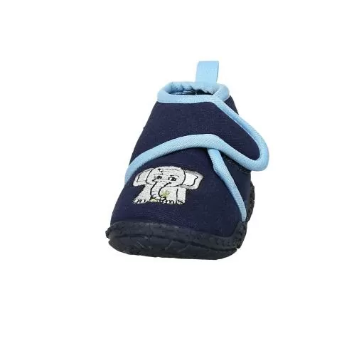 Playshoes Hausschuh Elefant - marine