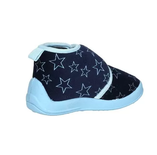 Playshoes Hausschuh Pastell - marine