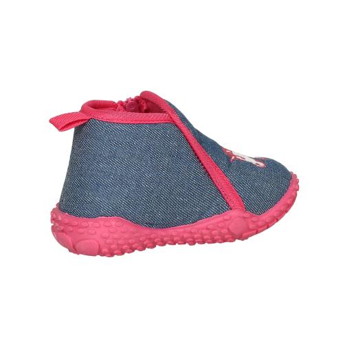 Preview: Playshoes Slipper Unicorn - jeansblue