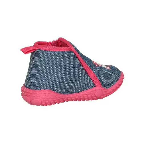Playshoes Hausschuh Einhorn - jeansblau