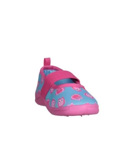 Playshoes Hausschuh Eulen - türkis