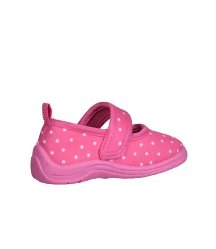 Playshoes Hausschuh Punkte - pink