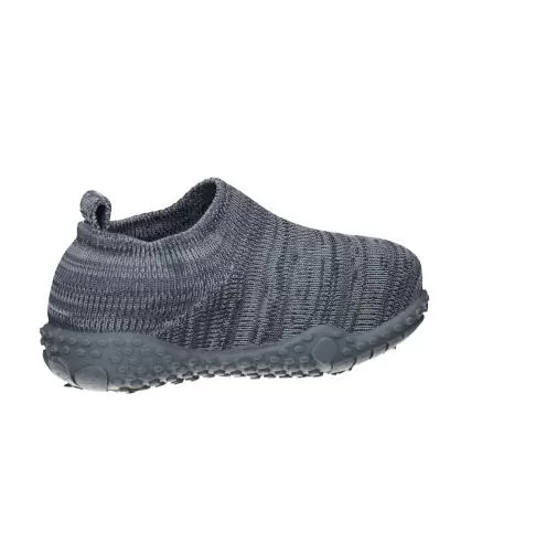 Playshoes Hausschuh Strick - grau