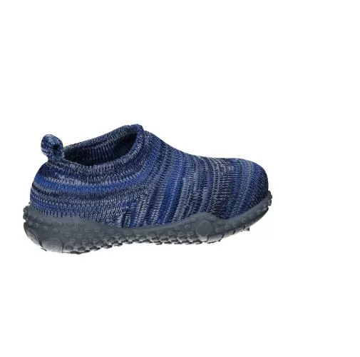 Playshoes Hausschuh Strick - blau