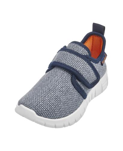 Preview: Playshoes Hausschuh uni - jeansblau