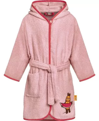Playshoes Frottee-Bademantel DIE MAUS Melone - rosa