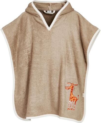 Preview: Playshoes Frottee-Poncho Wildtiere - braun