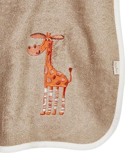 Preview: Playshoes Frottee-Poncho Wildtiere - braun