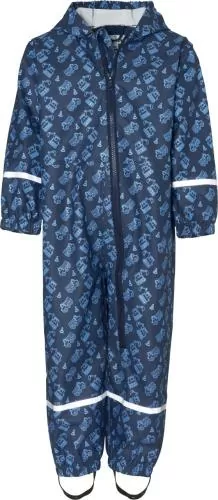 Playshoes Regen-Overall Baustelle allover - marine