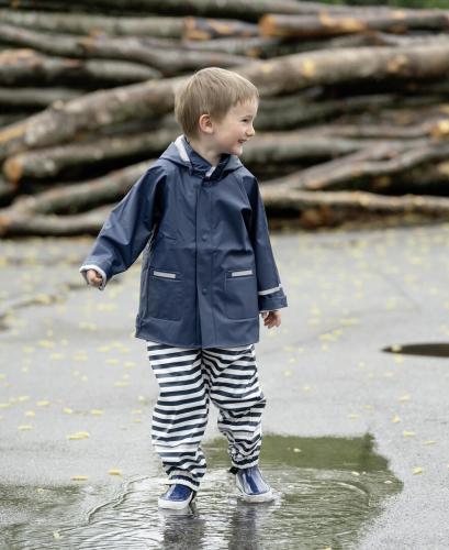 Playshoes Regenlatzhose maritim - marine/weiß