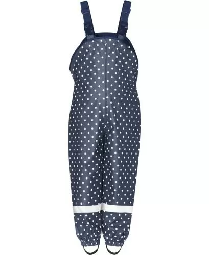 Playshoes Regenlatzhose mit Punkten - marine