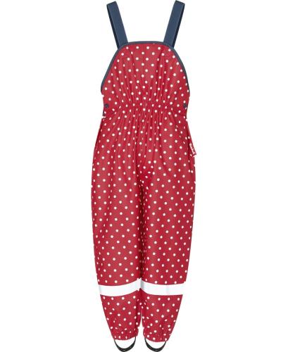Preview: Playshoes Regenlatzhose mit Punkten - rot