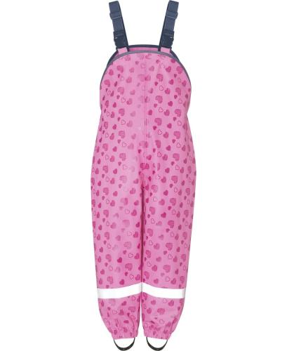 Preview: Playshoes Regenlatzhose mit Herzchen - pink