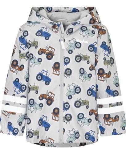 Preview: Playshoes Outdoor-Jacke Traktoren - grau