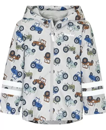 Playshoes Outdoor-Jacke Traktoren - grau