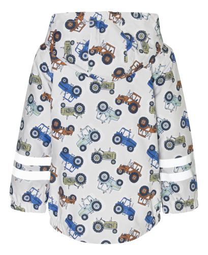 Preview: Playshoes Outdoor-Jacke Traktoren - grau