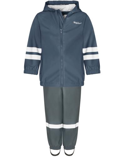 Preview: Playshoes Regen-Set Latzhose Basic - marine