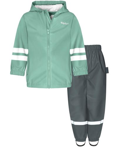 Preview: Playshoes Regen-Set Halbhose Basic - grün
