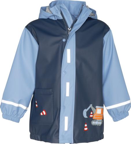 Preview: Playshoes Regen-Mantel Baustelle - bleu