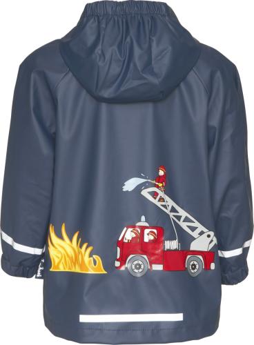 Preview: Playshoes Regen-Mantel Feuerwehr - marine