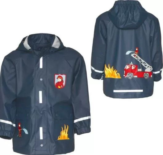 Playshoes Regen-Mantel Feuerwehr - marine
