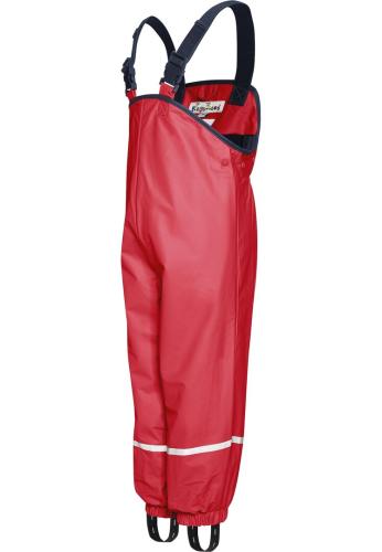 Preview: Playshoes Fleece-Regenlatzhose - rot