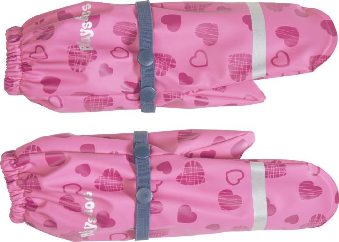Preview: Playshoes Matschhandschuh mit Fleece-Futter Herzchen - pink