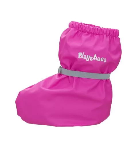 Playshoes Rain Footies with Fleece Lining - neonpink