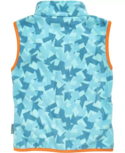 Playshoes Fleece-Weste Pfeile Camouflage - petrol