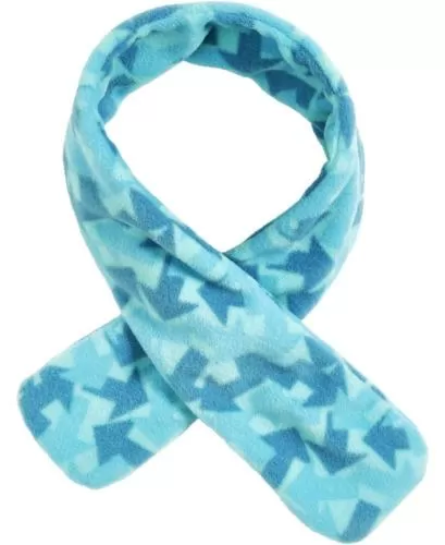Playshoes Fleece-Steckschal Pfeile Camouflage - petrol